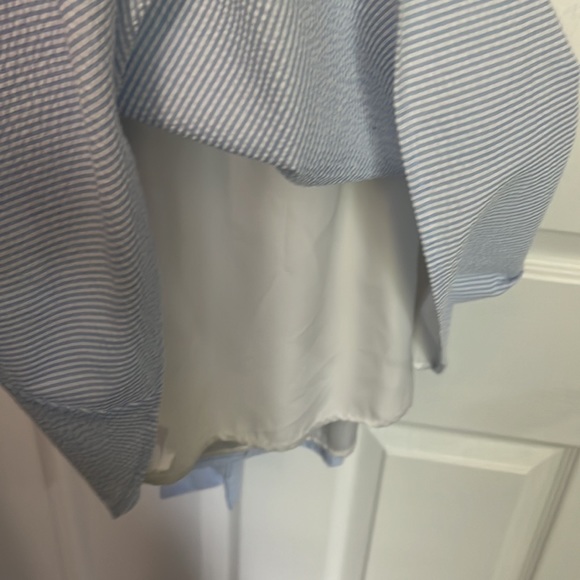 Lauren James Seersucker Halter Dress - size medium - Picture 3 of 7